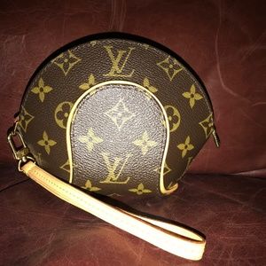 Authentic Louis Vuitton Mini Ellipse wristlet